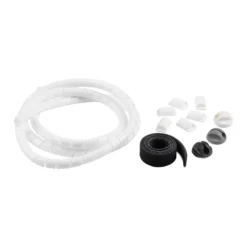 D-Line White 4 Piece Cable Tidy Kit