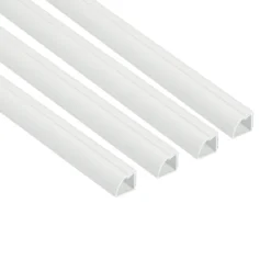 D-Line White Quarter-circle Decorative Trunking,(W)22mm (L)2m (H)22mm, Pack Of 4