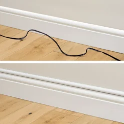 D-Line White Semi-circle Decorative Trunking,(W)16mm (L)2m (H)8mm, Pack Of 4 -Master Yale Shop d line white semi circle decorative trunking w 16mm l 2m h 8mm pack of 45056335602704 01i bq