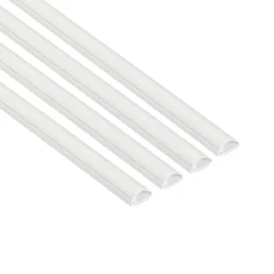 D-Line White Semi-circle Decorative Trunking,(W)16mm (L)2m (H)8mm, Pack Of 4