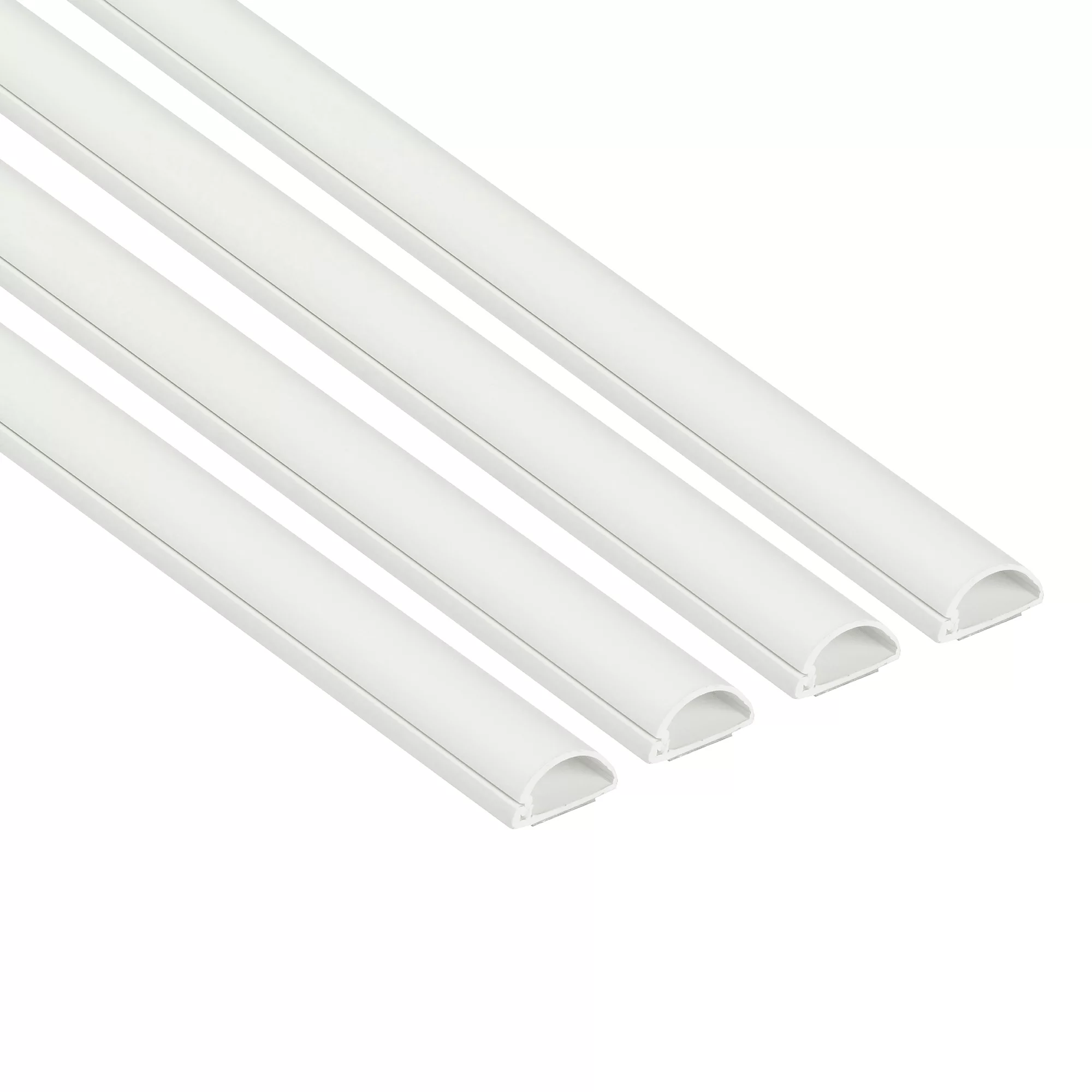 D-Line White Semi-circle Decorative Trunking,(W)20mm (L)2m (H)10mm, Pack Of 4 1 D-Line White Semi-circle Decorative Trunking,(W)20mm (L)2m (H)10mm, Pack Of 4