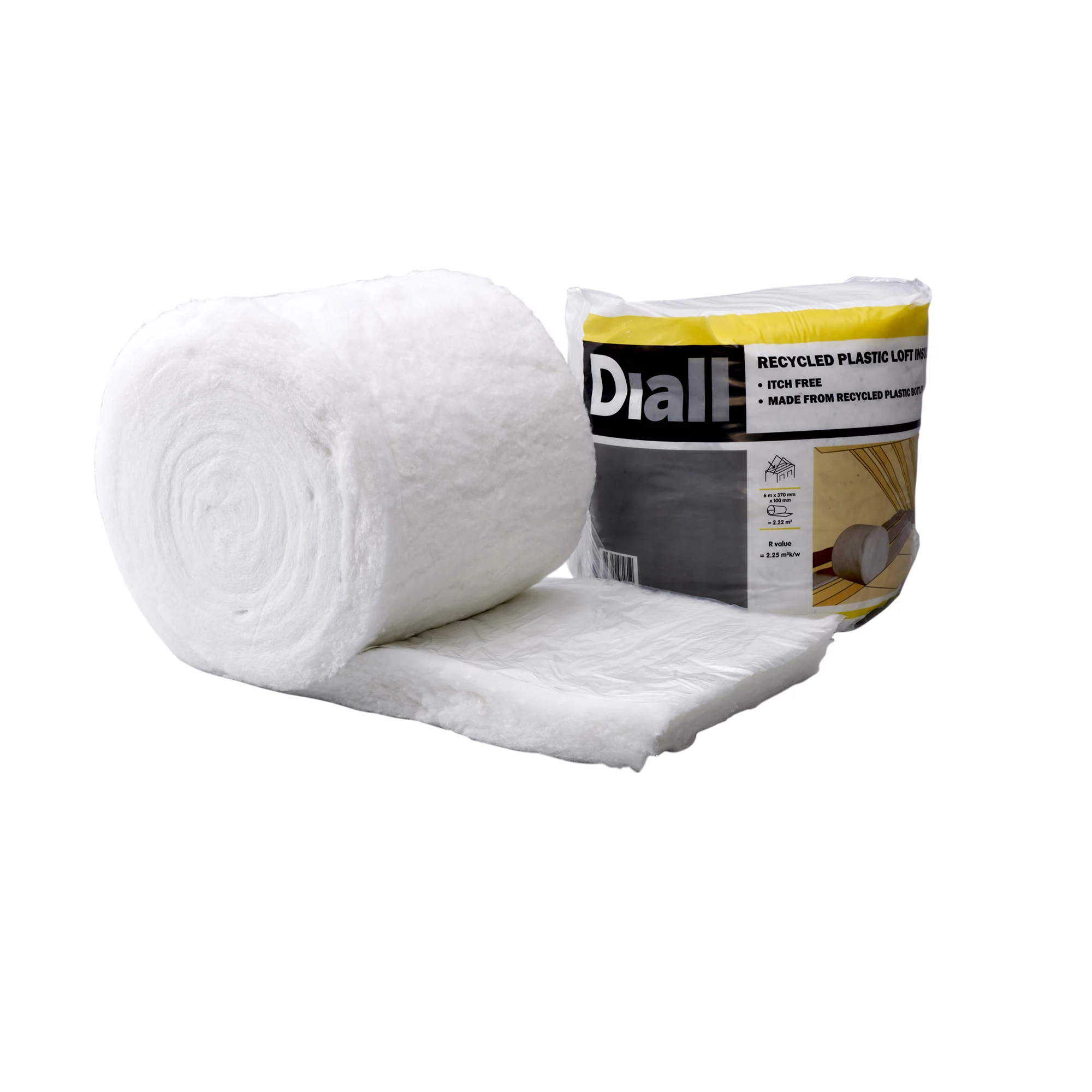 Diall Insulation Roll, (L)6m (W)0.37m (T)100mm 1 Diall Insulation Roll, (L)6m (W)0.37m (T)100mm