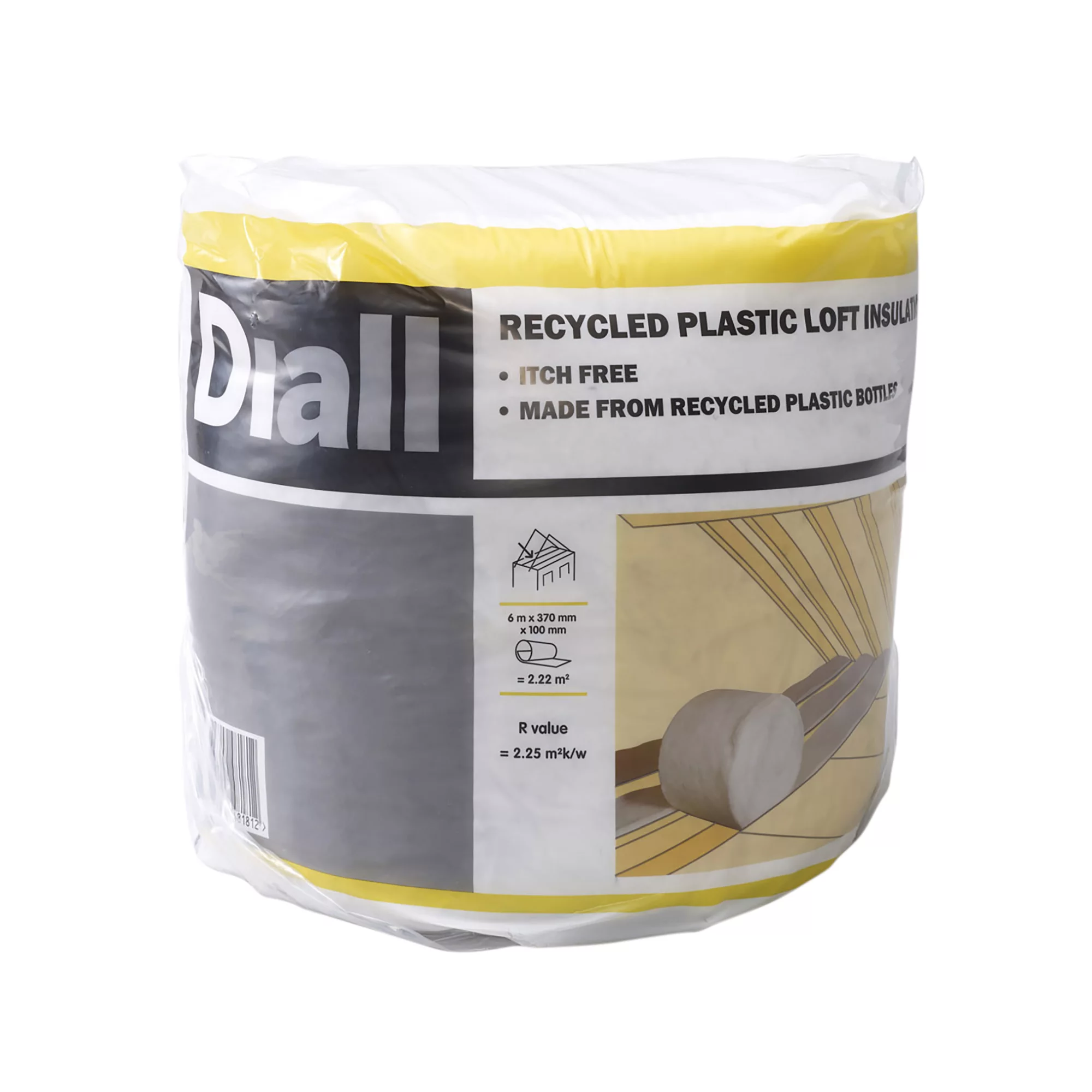 Diall Insulation Roll, (L)6m (W)0.37m (T)100mm 2 Diall Insulation Roll, (L)6m (W)0.37m (T)100mm - Image 2