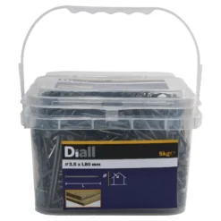 Diall Round Wire Nail (L)80mm (Dia)3.5mm 5kg