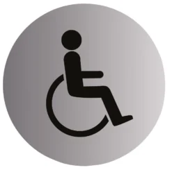 Disabled Stainless Steel Advisory Sign