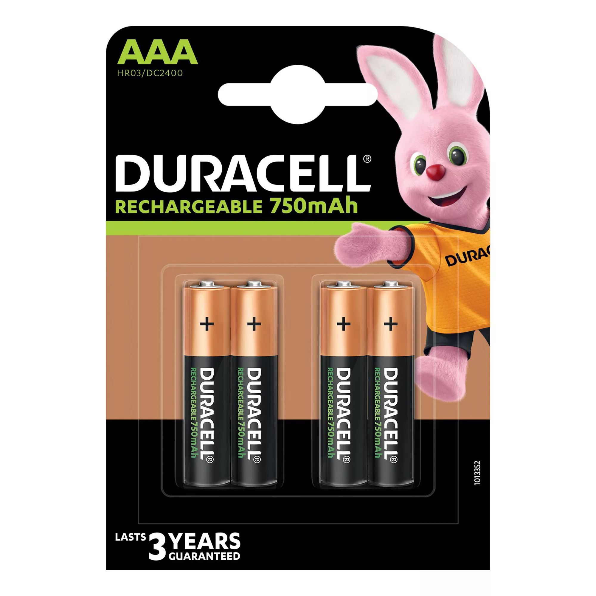Duracell Rechargeable AAA Battery, Pack Of 4 1 Duracell Rechargeable AAA Battery, Pack Of 4