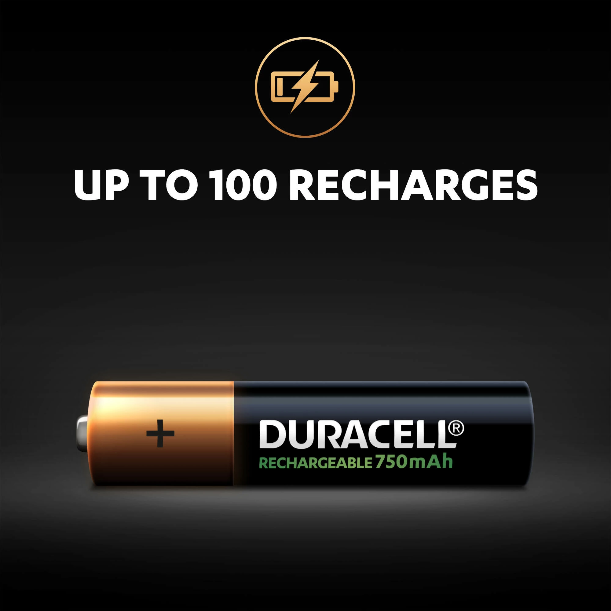 Duracell Rechargeable AAA Battery, Pack Of 4 3 Duracell Rechargeable AAA Battery, Pack Of 4 - Image 3