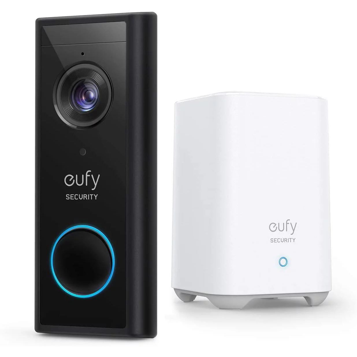 Eufy Black Wireless Video Doorbell With Homebase 1 Eufy Black Wireless Video Doorbell With Homebase