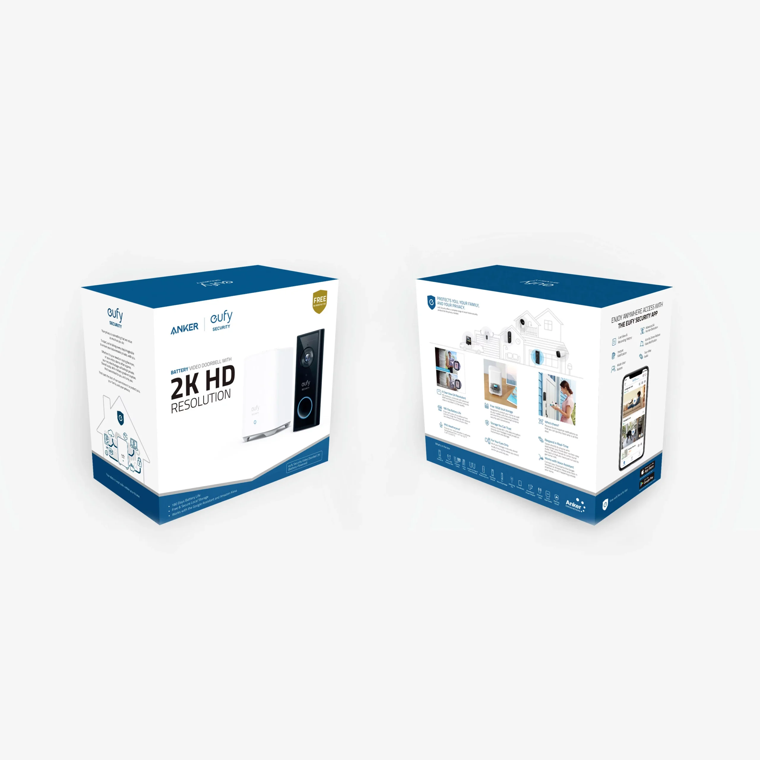 Eufy Black Wireless Video Doorbell With Homebase 10 Eufy Black Wireless Video Doorbell With Homebase - Image 10