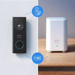 Eufy Black Wireless Video Doorbell With Homebase 17 Eufy Black Wireless Video Doorbell With Homebase -Master Yale Shop eufy black wireless video doorbell with homebase0194644016975 27c bq