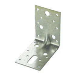 Expamet Zinc Effect Galvanised Steel Heavy Duty Angle Bracket (H)90mm (W)59mm (L)90mm, Pack Of 20