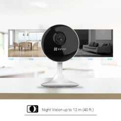 EZVIZ C1C-B Wireless Indoor Swivel Smart Camera In White -Master Yale Shop ezviz c1c b wireless indoor swivel smart camera in white5060563451546 04i bq