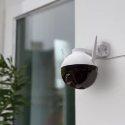 EZVIZ Wired Outdoor Pan & Tilt IP Camera In White -Master Yale Shop ezviz wired outdoor pan tilt ip camera in white5060563451522 01i bq