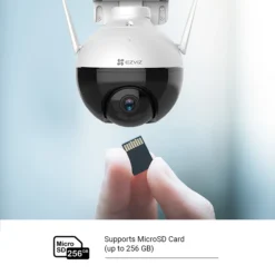 EZVIZ Wired Outdoor Pan & Tilt IP Camera In White -Master Yale Shop ezviz wired outdoor pan tilt ip camera in white5060563451522 12i bq
