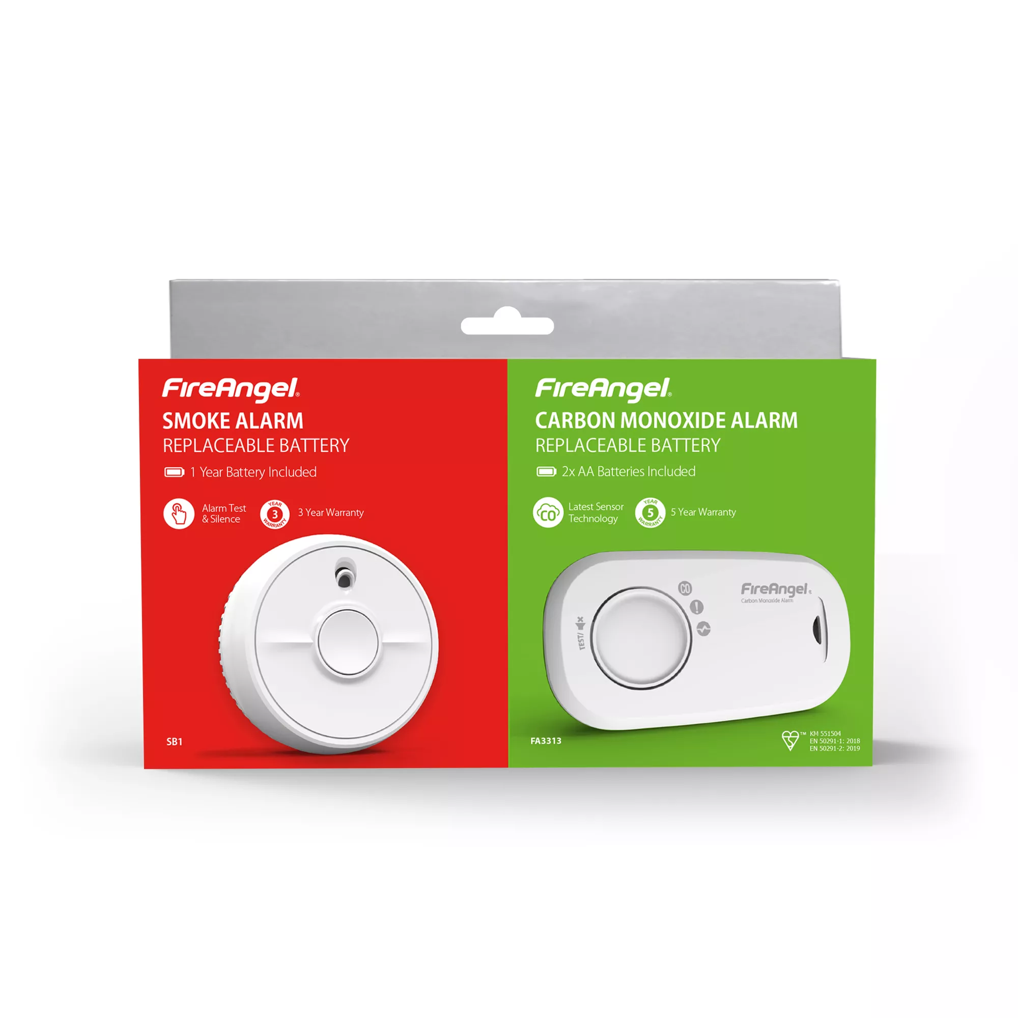 FireAngel FA3313-SB1-T2 Optical Smoke & Carbon Monoxide Alarm With Replaceable Battery 4 FireAngel FA3313-SB1-T2 Optical Smoke & Carbon Monoxide Alarm With Replaceable Battery - Image 4