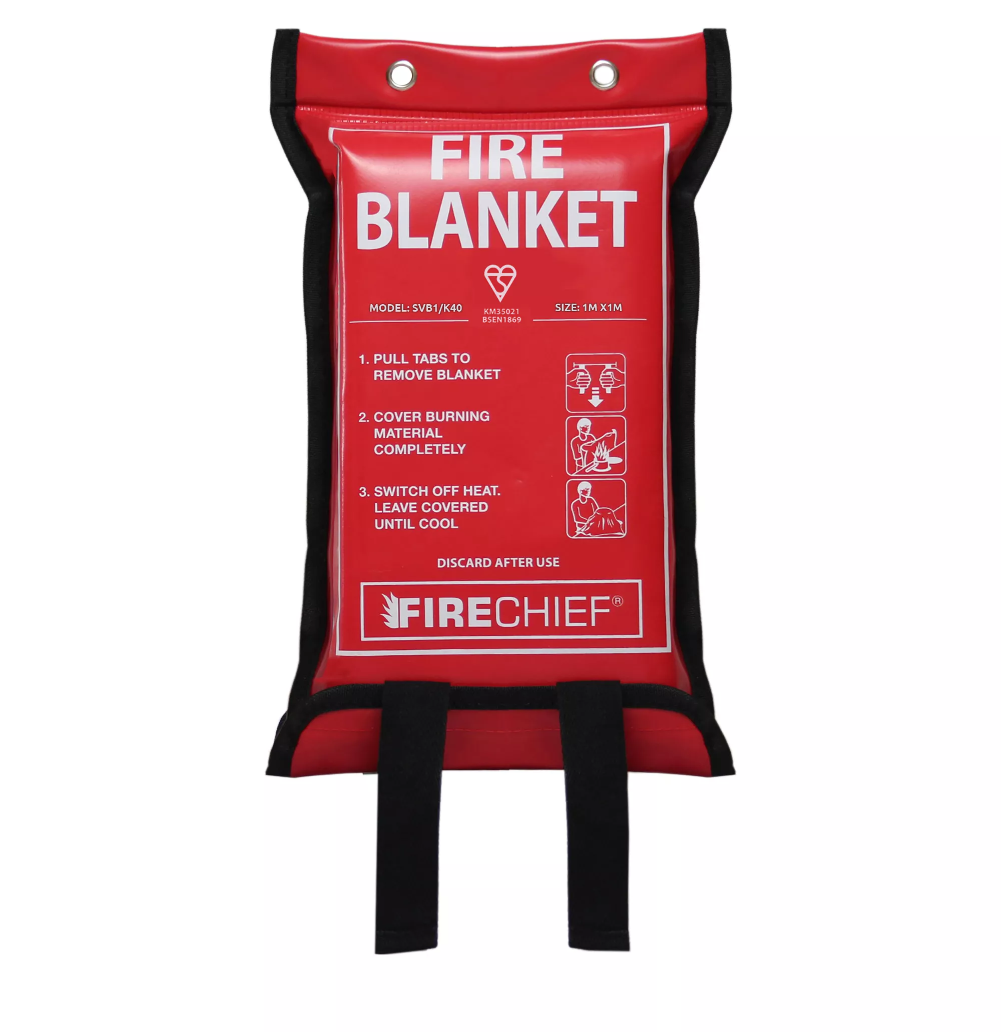 Firechief SVB1/K40 Fire Blanket (L)0.3m X (W)0.17m 1 Firechief SVB1/K40 Fire Blanket (L)0.3m X (W)0.17m
