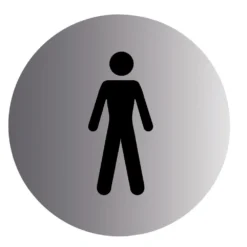 Gents Stainless Steel Advisory Sign