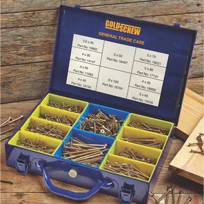 Goldscrew General PZ Flat Countersunk Carbon Steel Trade Case, Pack Of 1400 2 Goldscrew General PZ Flat Countersunk Carbon Steel Trade Case, Pack Of 1400 - Image 2