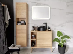 GoodHome Avela Matt Oak Feet (H)210mm -Master Yale Shop goodhome avela matt oak feet h 210mm5059340017877 42i scaled