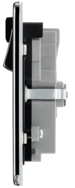 GoodHome Black Nickel 13A Flat Switched Double Screwless WiFi Extender Socket With USB -Master Yale Shop goodhome black nickel 13a flat switched double screwless wifi extender socket with usb5059340135878 05c scaled