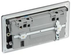 GoodHome Black Nickel Double 13A Screwless Switched Socket With USB X2 3.1A & Black Inserts -Master Yale Shop goodhome black nickel double 13a screwless switched socket with usb x2 3 1a black inserts5059340134284 21c scaled