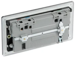 GoodHome Black Nickel Double 13A Screwless Switched Socket With USB X2 4.2A & Black Inserts -Master Yale Shop goodhome black nickel double 13a screwless switched socket with usb x2 4 2a black inserts5059340135847 21c scaled