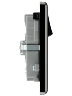 GoodHome Black Nickel Double 13A Switched Socket With USB X2 3.1A & Black Inserts -Master Yale Shop goodhome black nickel double 13a switched socket with usb x2 3 1a black inserts5059340135564 04c bq scaled