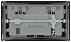 GoodHome Black Nickel Double 13A Switched Socket With USB X2 4.2A & Black Inserts -Master Yale Shop goodhome black nickel double 13a switched socket with usb x2 4 2a black inserts5059340136141 04c scaled