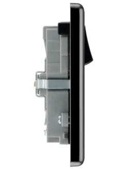 GoodHome Black Nickel Double 13A Switched Socket With USB X2 4.2A & Black Inserts -Master Yale Shop goodhome black nickel double 13a switched socket with usb x2 4 2a black inserts5059340136141 05c scaled