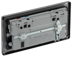 GoodHome Black Nickel Double 13A Switched Socket With USB X2 4.2A & Black Inserts -Master Yale Shop goodhome black nickel double 13a switched socket with usb x2 4 2a black inserts5059340136141 21c scaled