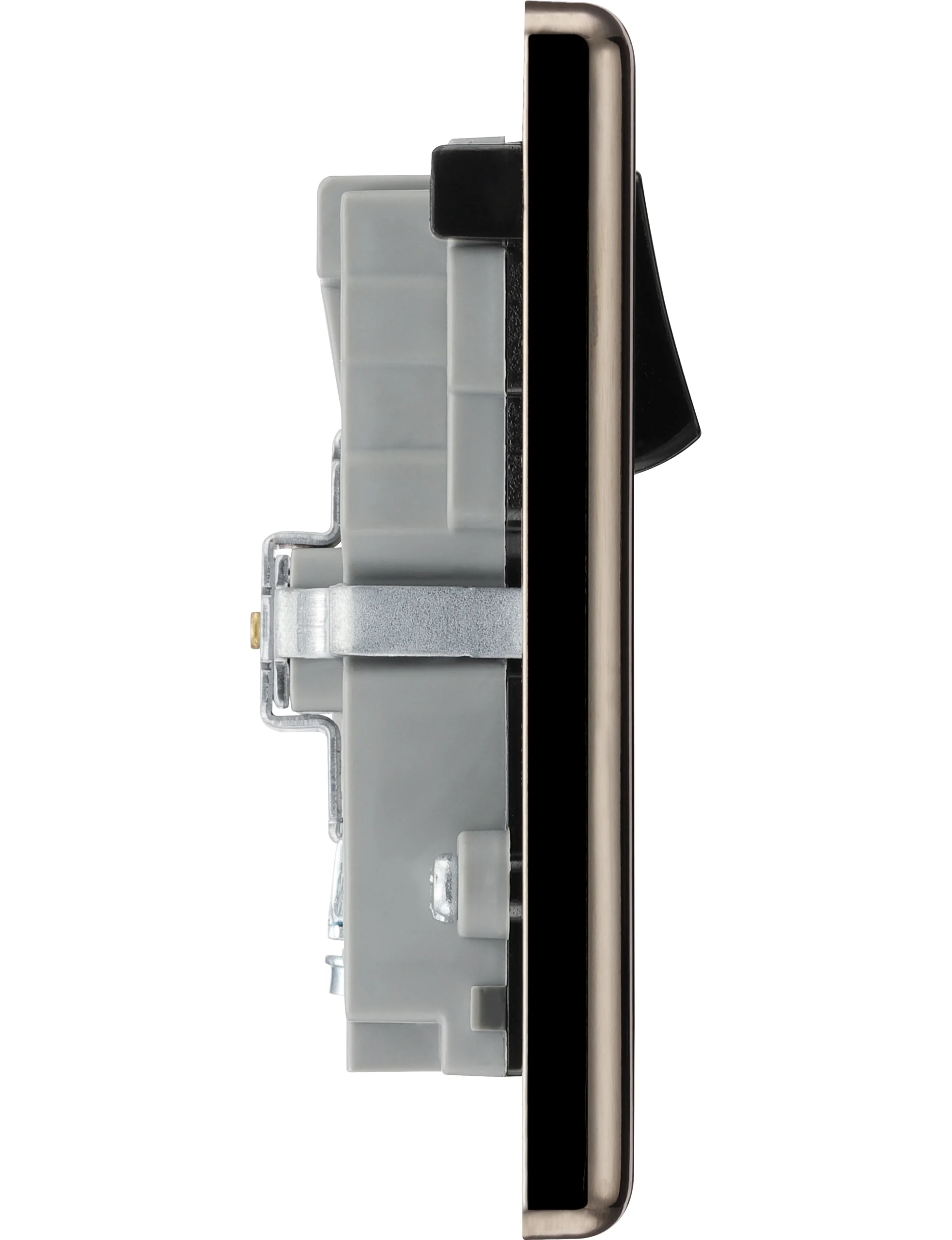 GoodHome Black Nickel Double 13A Switched Socket With USB X3 & Black Inserts 5 GoodHome Black Nickel Double 13A Switched Socket With USB X3 & Black Inserts - Image 5