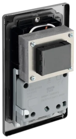 GoodHome Black Nickel Double Screwed Shaver Socket -Master Yale Shop goodhome black nickel double screwed shaver socket5059340135557 21c scaled