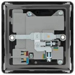 GoodHome Black Nickel Single 13A Switched Socket With USB X2 & Black Inserts -Master Yale Shop goodhome black nickel single 13a switched socket with usb x2 black inserts5059340135533 04c scaled