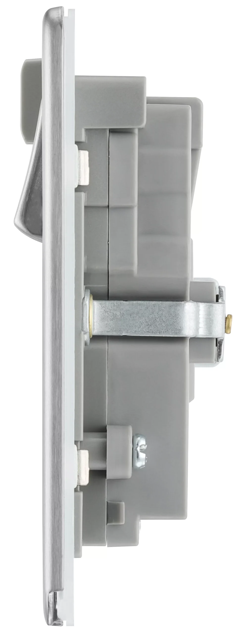 GoodHome Brushed Steel 13A Flat Switched Double Screwless WiFi Extender Socket With USB 5 GoodHome Brushed Steel 13A Flat Switched Double Screwless WiFi Extender Socket With USB - Image 5