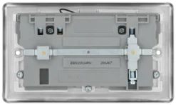GoodHome Brushed Steel 13A Raised Rounded Switched Double WiFi Extender Socket With USB -Master Yale Shop goodhome brushed steel 13a raised rounded switched double wifi extender socket with usb5059340136066 04c scaled