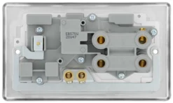 GoodHome Brushed Steel Cooker Switch & Socket With Neon & White Inserts -Master Yale Shop goodhome brushed steel cooker switch socket with neon white inserts5059340132433 04c scaled