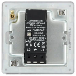 GoodHome Brushed Steel Flat Profile Single 2 Way 400W Screwless Dimmer Switch 9 GoodHome Brushed Steel Flat Profile Single 2 Way 400W Screwless Dimmer Switch -Master Yale Shop goodhome brushed steel flat profile single 2 way 400w screwless dimmer switch5059340131771 04c scaled