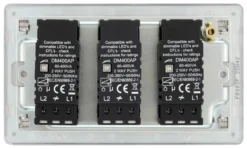 GoodHome Brushed Steel Flat Profile Triple 2 Way 400W Screwless Dimmer Switch 9 GoodHome Brushed Steel Flat Profile Triple 2 Way 400W Screwless Dimmer Switch -Master Yale Shop goodhome brushed steel flat profile triple 2 way 400w screwless dimmer switch5059340131856 04c scaled