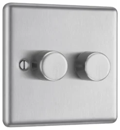 GoodHome Brushed Steel Raised Rounded Profile Double 2 Way 400W Dimmer Switch 8 GoodHome Brushed Steel Raised Rounded Profile Double 2 Way 400W Dimmer Switch -Master Yale Shop goodhome brushed steel raised rounded profile double 2 way 400w dimmer switch5059340131917 03c scaled