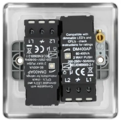 GoodHome Brushed Steel Raised Rounded Profile Double 2 Way 400W Dimmer Switch 9 GoodHome Brushed Steel Raised Rounded Profile Double 2 Way 400W Dimmer Switch -Master Yale Shop goodhome brushed steel raised rounded profile double 2 way 400w dimmer switch5059340131917 04c scaled