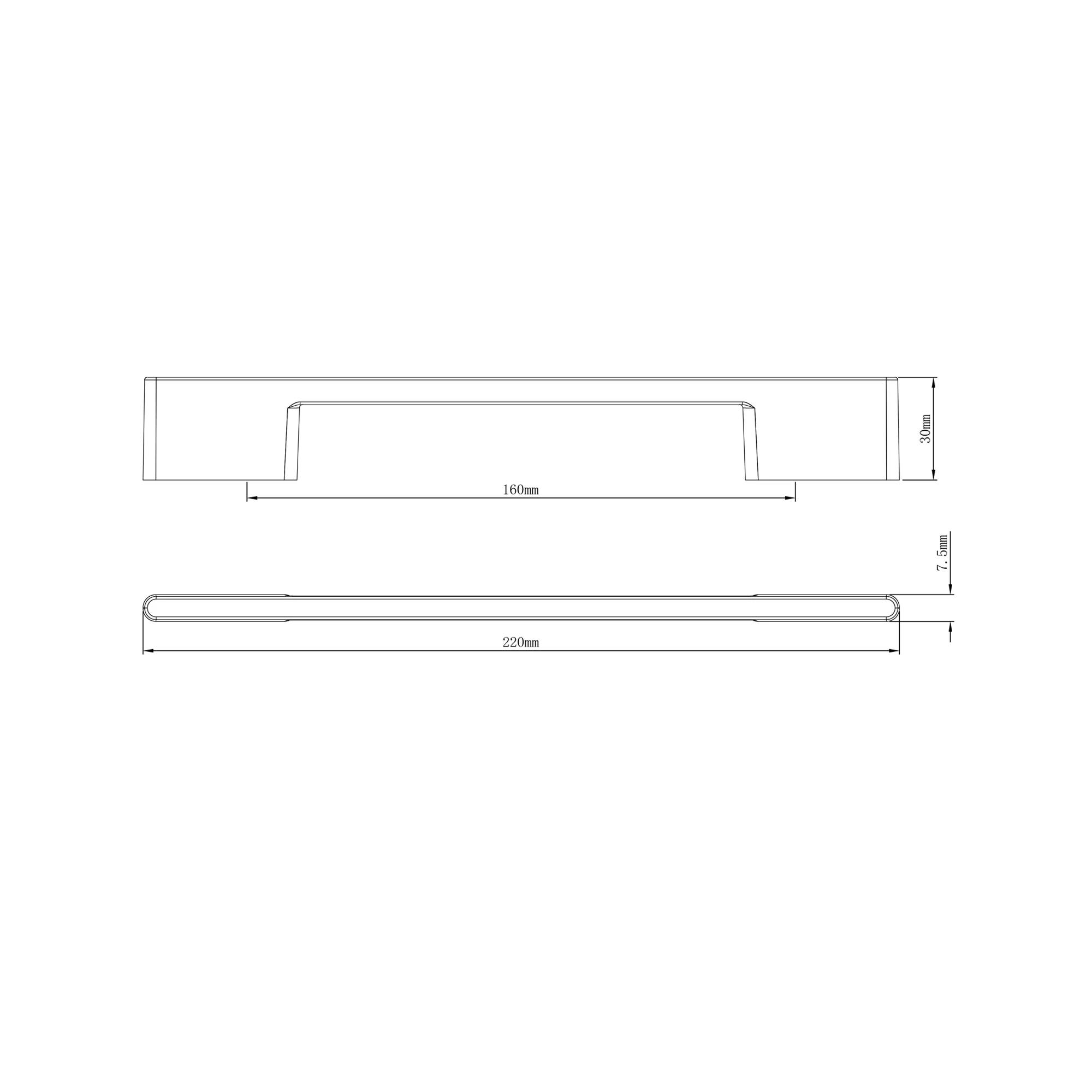 GoodHome Cacao Chrome Effect Kitchen Cabinets Pull Handle (L)220mm 4 GoodHome Cacao Chrome Effect Kitchen Cabinets Pull Handle (L)220mm - Image 4