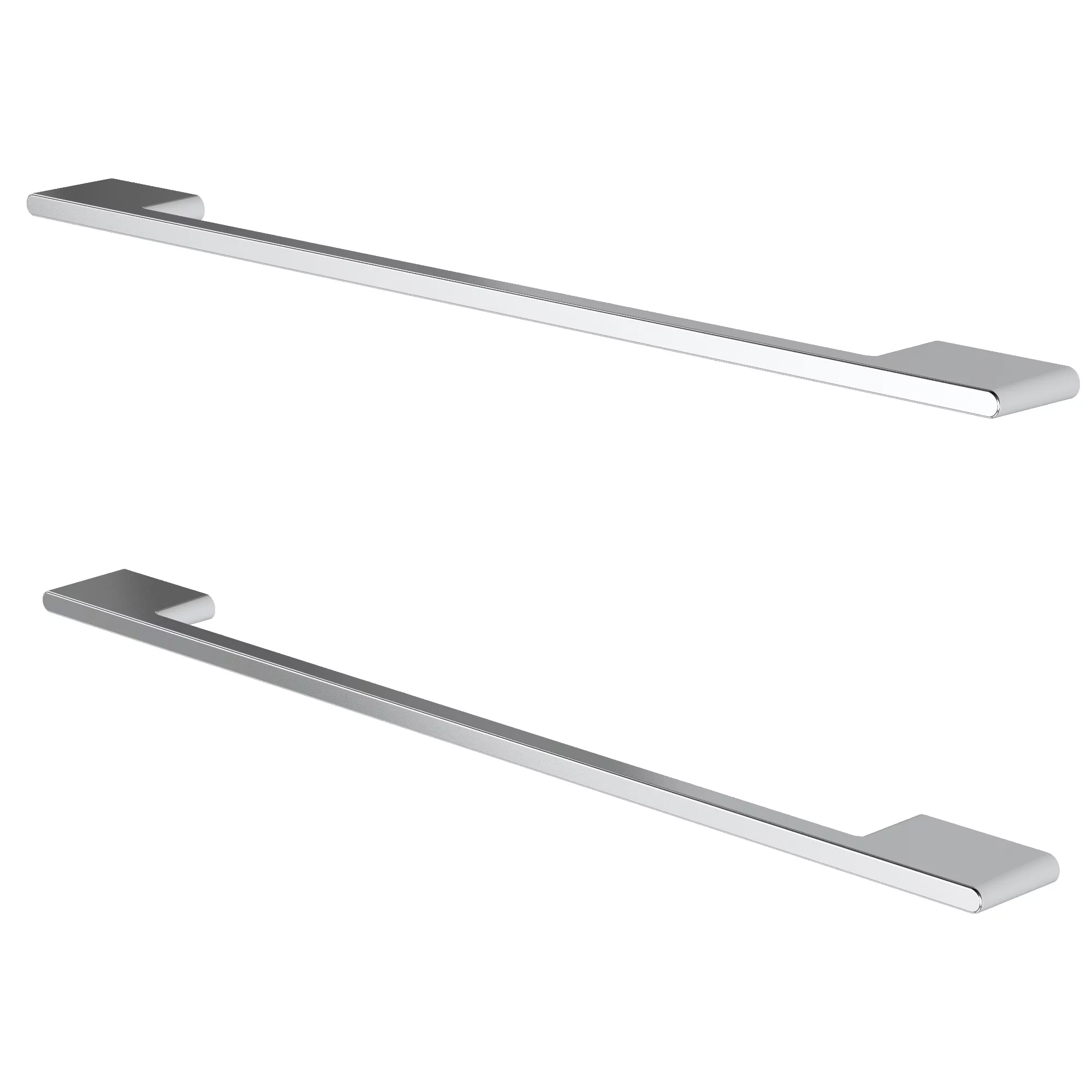 GoodHome Cacao Chrome Effect Kitchen Cabinets Pull Handle (L)352mm 1 GoodHome Cacao Chrome Effect Kitchen Cabinets Pull Handle (L)352mm