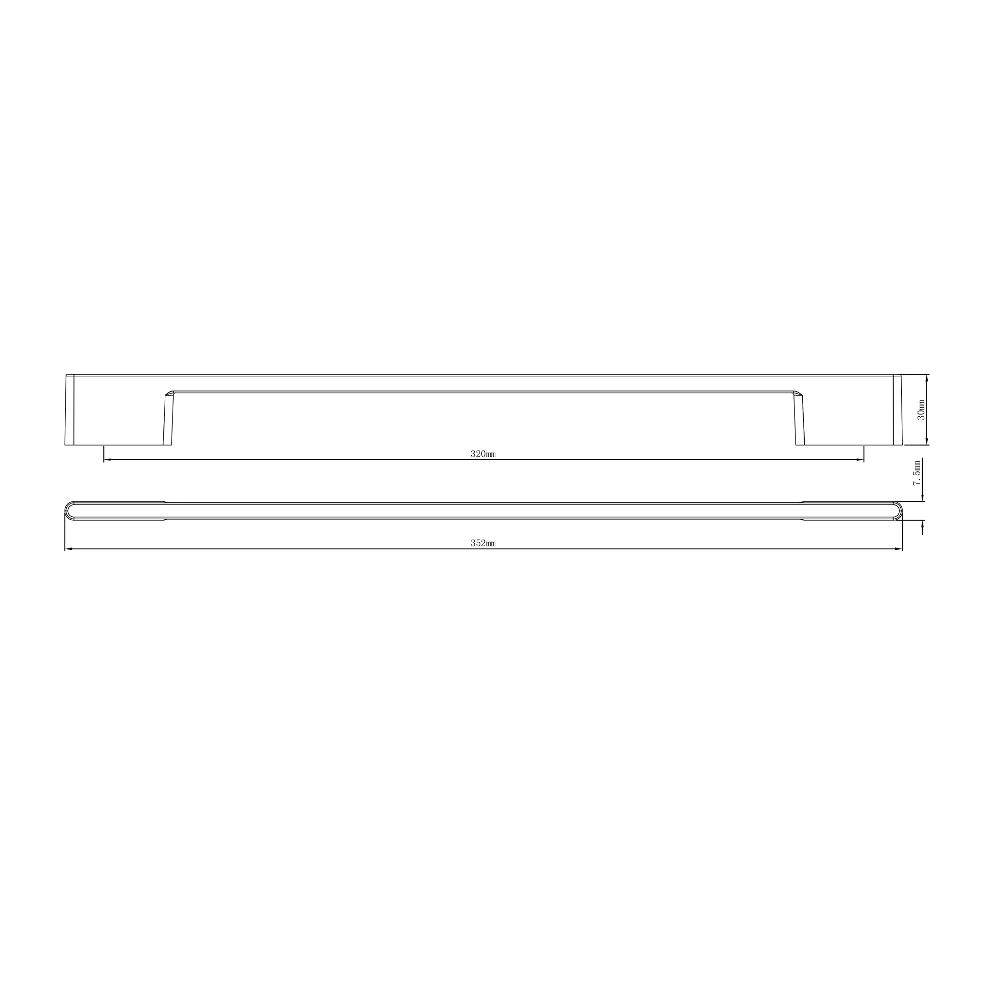 GoodHome Cacao Chrome Effect Kitchen Cabinets Pull Handle (L)352mm 4 GoodHome Cacao Chrome Effect Kitchen Cabinets Pull Handle (L)352mm - Image 4