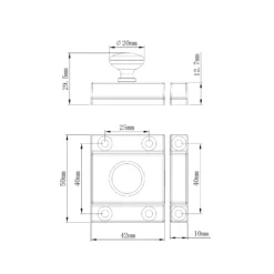 GoodHome Chervil Chrome Effect Kitchen Cabinet Latch Pack Of 2 (L)52mm (H)50mm 9 GoodHome Chervil Chrome Effect Kitchen Cabinet Latch Pack Of 2 (L)52mm (H)50mm -Master Yale Shop goodhome chervil chrome effect kitchen cabinet latch pack of 2 l 52mm h 50mm5059340482279 01t
