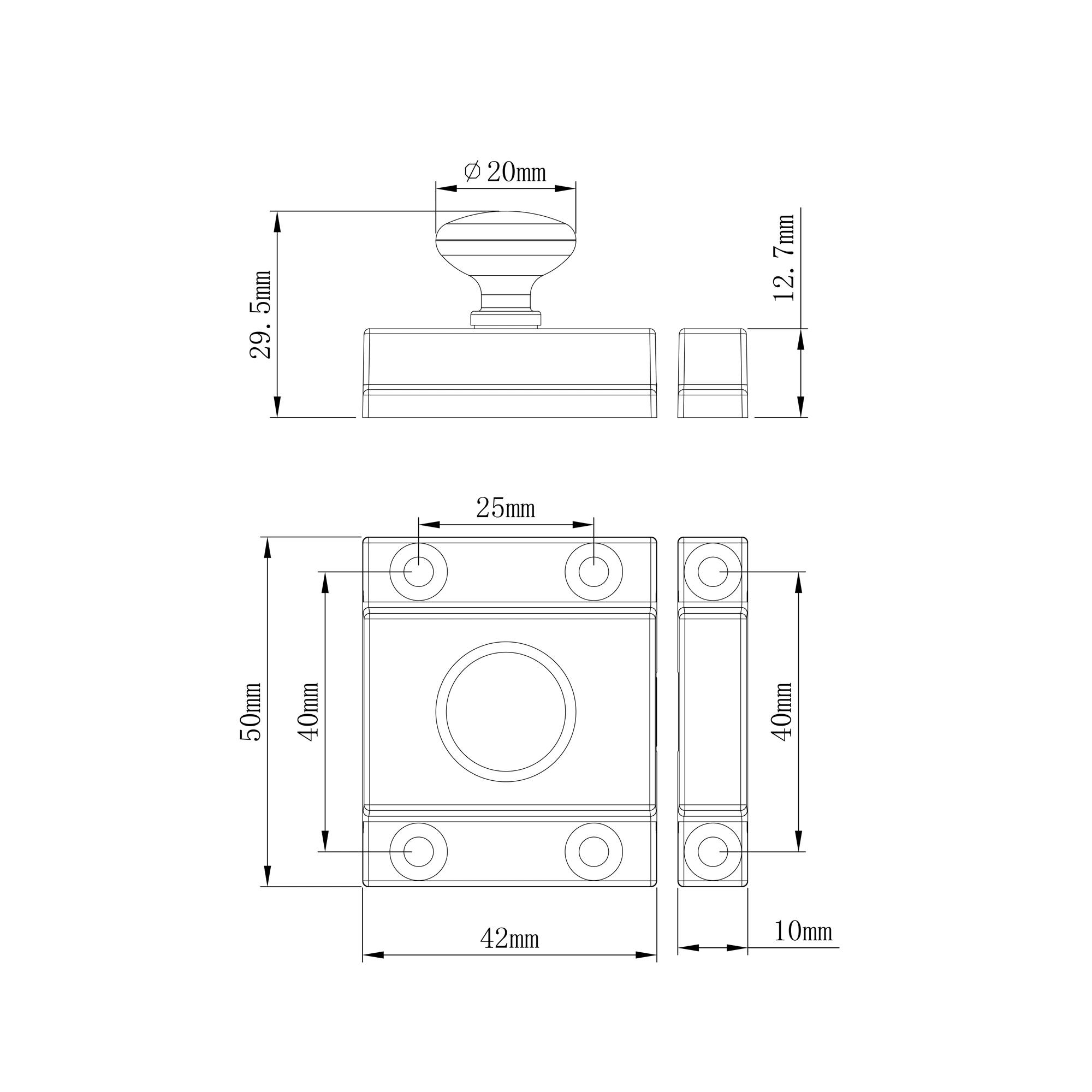 GoodHome Chervil Chrome Effect Kitchen Cabinet Latch Pack Of 2 (L)52mm (H)50mm 4 GoodHome Chervil Chrome Effect Kitchen Cabinet Latch Pack Of 2 (L)52mm (H)50mm - Image 4