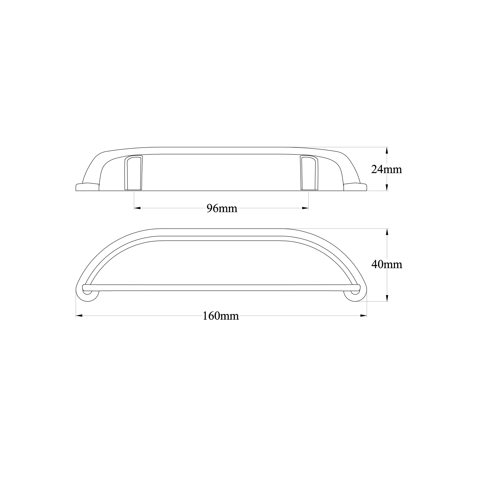 GoodHome Chervil Chrome Effect Kitchen Cabinets Pull Handle (L)160mm 4 GoodHome Chervil Chrome Effect Kitchen Cabinets Pull Handle (L)160mm - Image 4