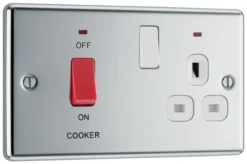 GoodHome Chrome Cooker Switch & Socket With Neon & White Inserts -Master Yale Shop goodhome chrome cooker switch socket with neon white inserts5059340134307 03c scaled