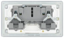 GoodHome Chrome Double 13A Socket & White Inserts, Pack Of 5 9 GoodHome Chrome Double 13A Socket & White Inserts, Pack Of 5 -Master Yale Shop goodhome chrome double 13a socket white inserts pack of 55059340133355 04c scaled