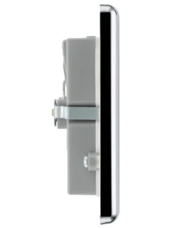 GoodHome Chrome Double 13A Unswitched Socket With USB X4 & White Inserts -Master Yale Shop goodhome chrome double 13a unswitched socket with usb x4 white inserts5059340134628 05c scaled