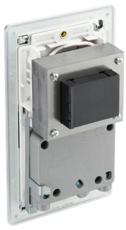 GoodHome Chrome Double Flat Screwless Shaver Socket Gloss Chrome Effect 12 GoodHome Chrome Double Flat Screwless Shaver Socket Gloss Chrome Effect -Master Yale Shop goodhome chrome double flat screwless shaver socket gloss chrome effect5059340133232 21c scaled